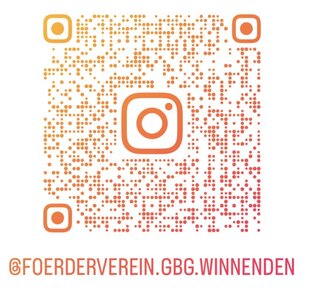 QR-Code zum Instagram Account des Fördervereins.